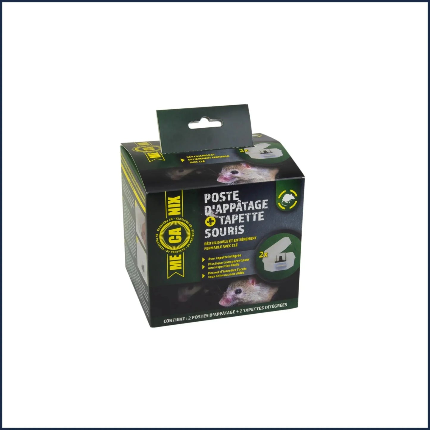 Kit 2 postes d'appâtage souris et tapettes pour capturer et éradiquer les souris - Monsieur Madame Anti Nuisibles