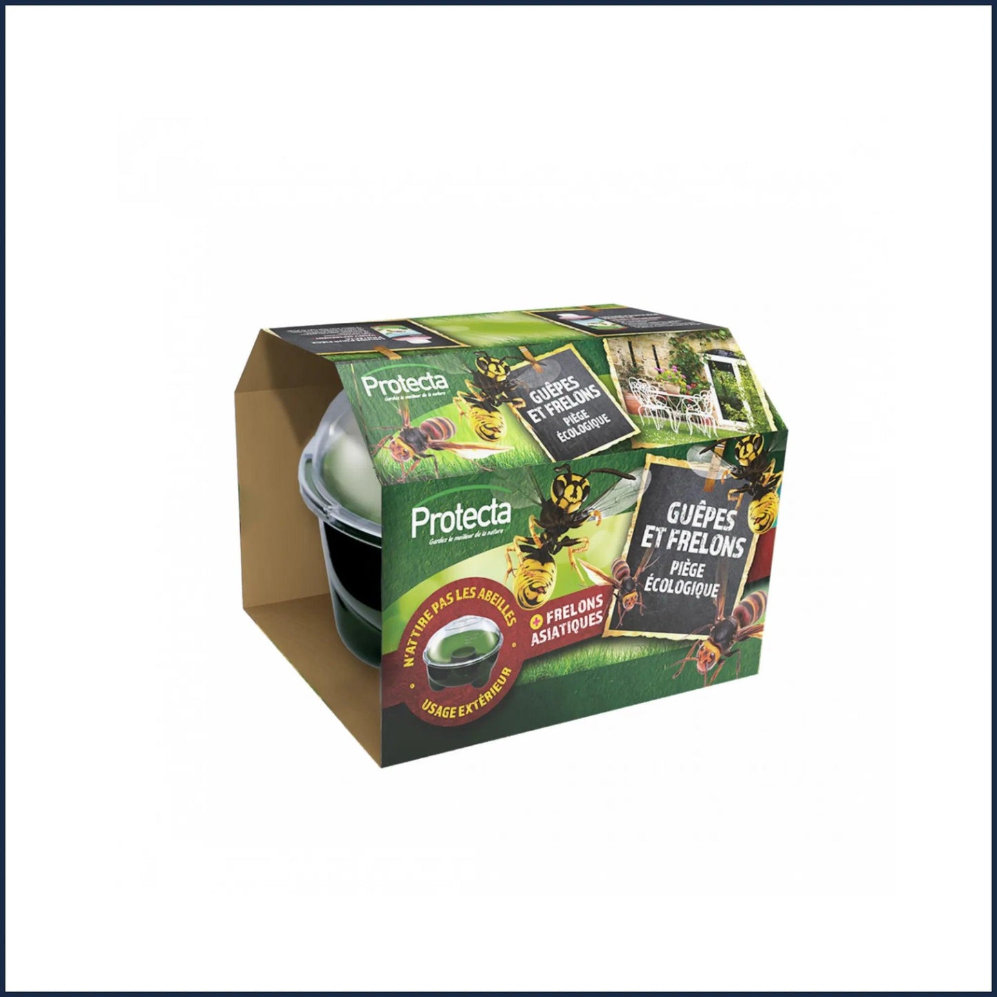 Piège en plastique pour capturer et éliminer les guêpes et frelons, idéal pour les attractifs faits maison ou les attractifs pour insectes volants professionnels - Monsieur Madame Anti Nuisibles