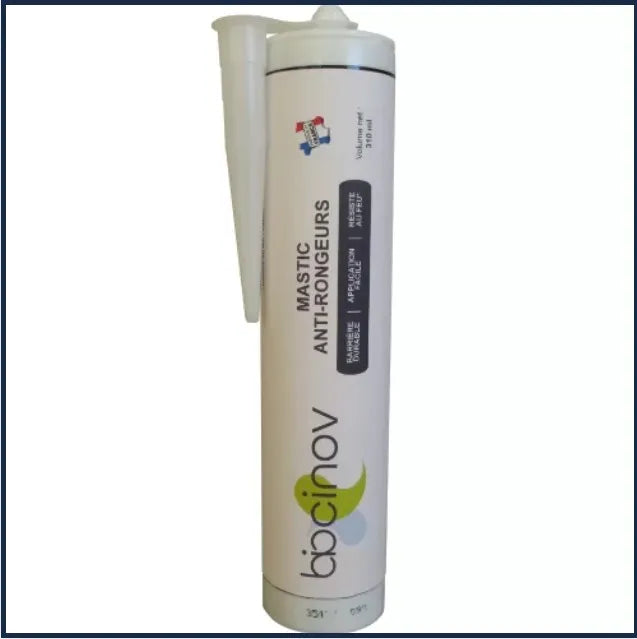 Produit anti rats et souris : silicone anti rongeur, barrière contre les rongeurs sous forme de cartouche de mastic.